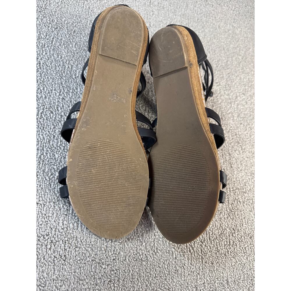 Steve Madden Sandals Flat Black Size 7.5 - Picture 7 of 8